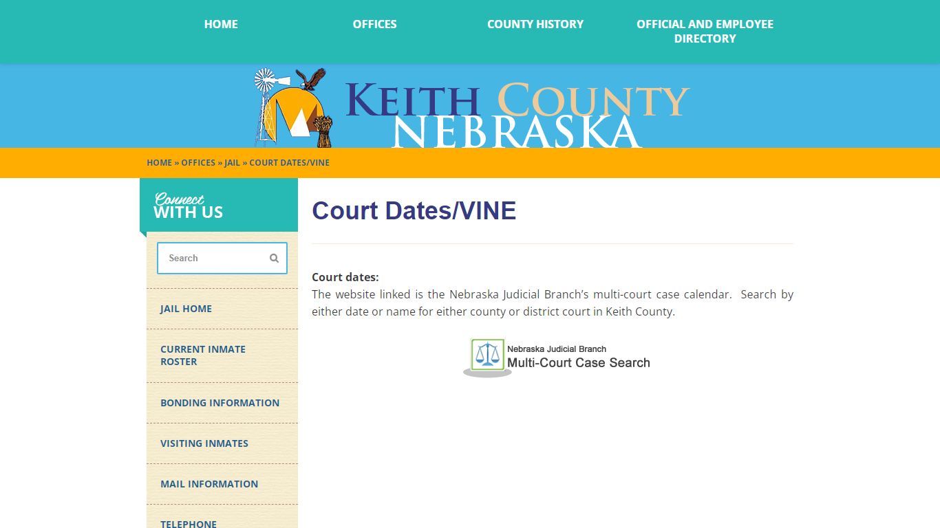 Court Dates/VINE - Keithcounty, Ne